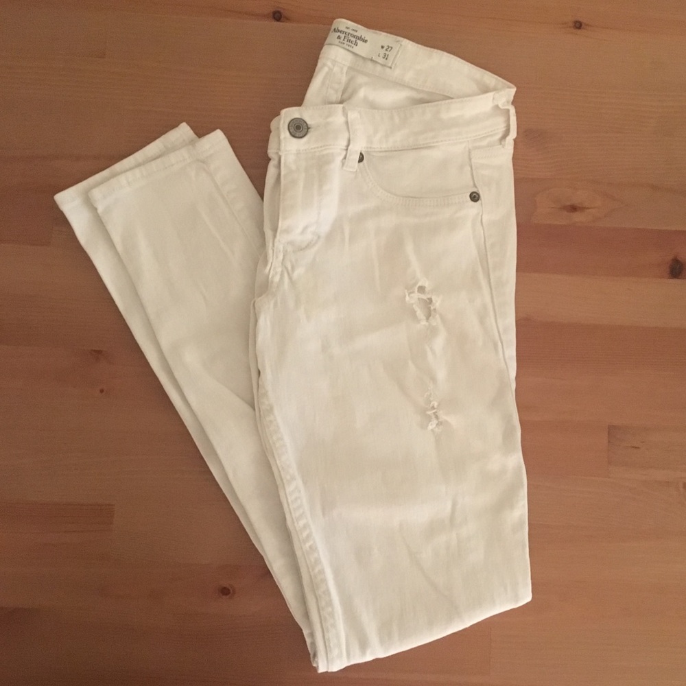 Abercrombie White Jeans